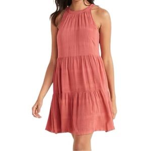 EUC Old Navy Embroidered Red Sleeveless Tiered Swing Dress [Size: XXL]